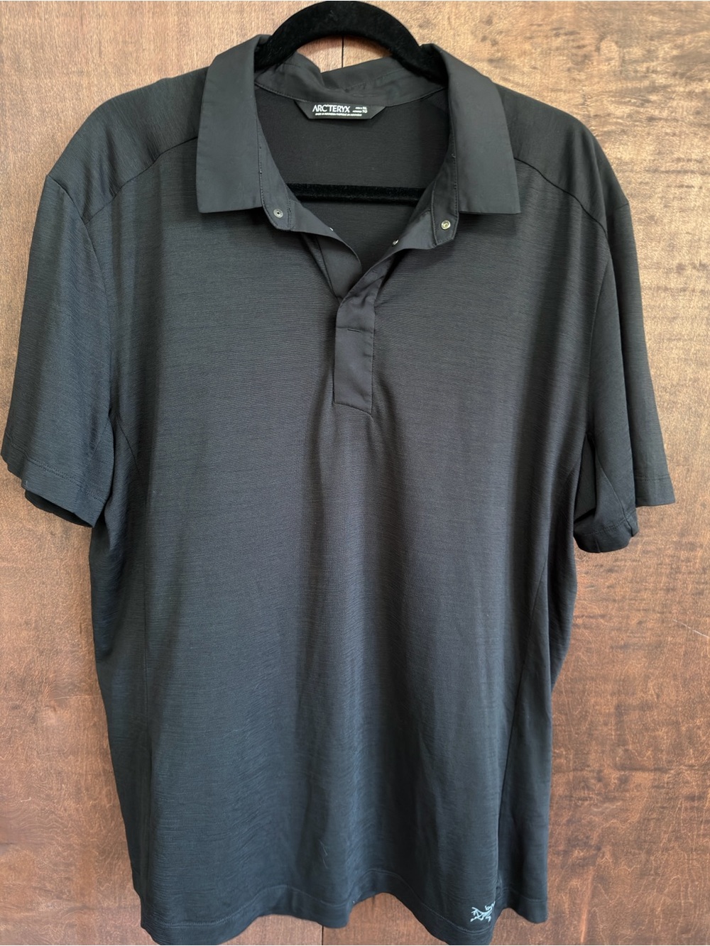 Arc'teryx Black Short-Sleeve Polo Shirt (1012)